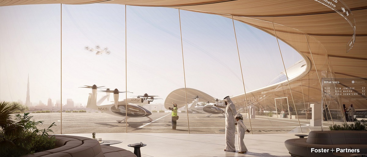 Flying taxis in Dubai