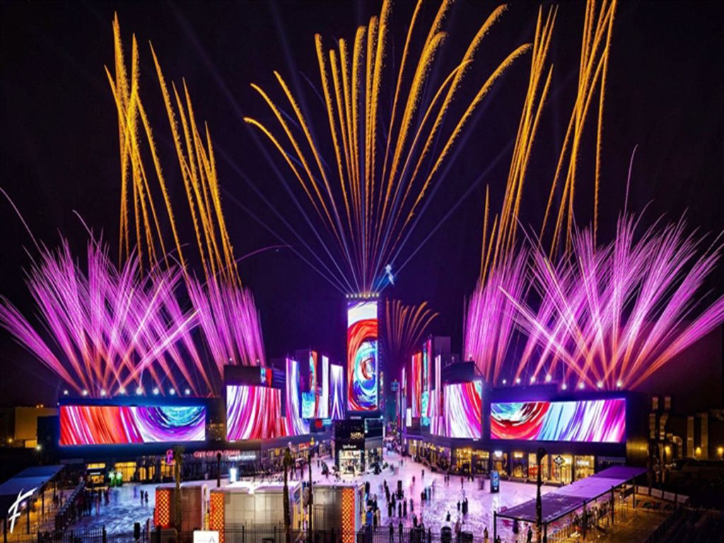 Eid fireworks in Saudi Arabia