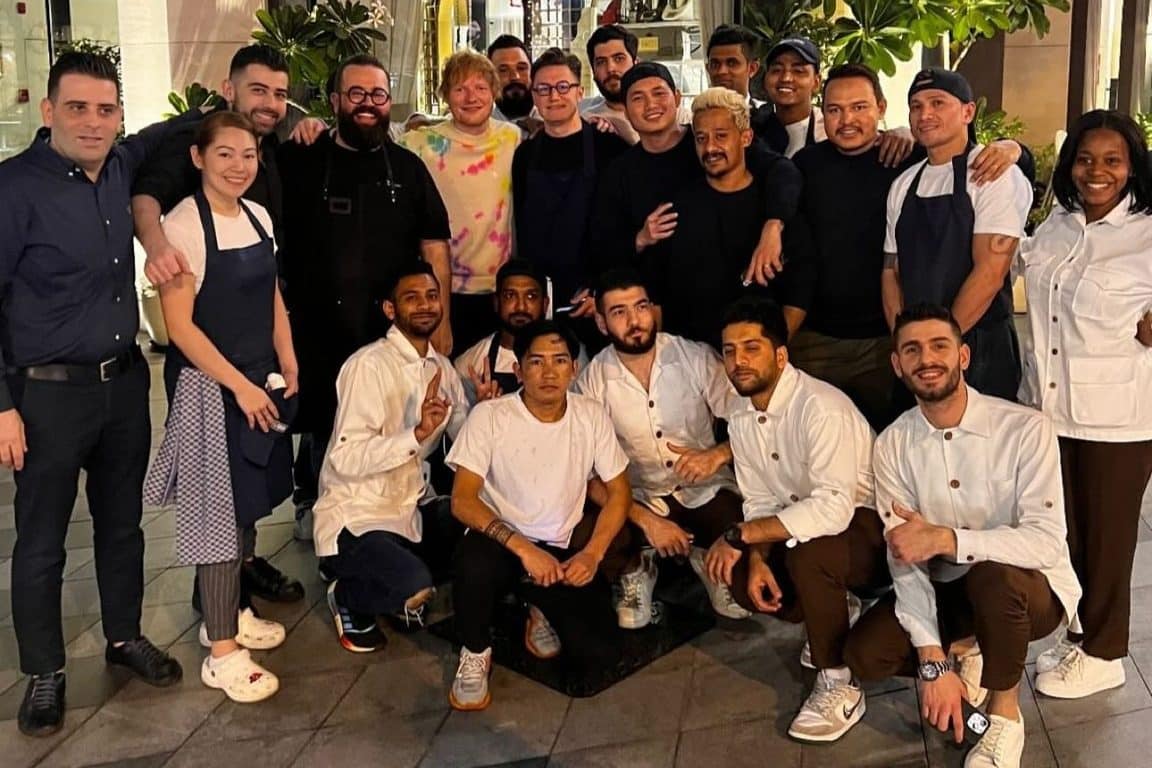 Ed Sheeran at Orfali Bros