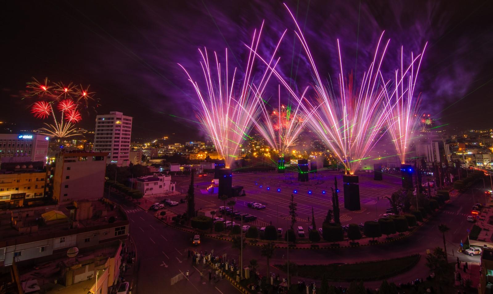 Eid fireworks in Saudi Arabia