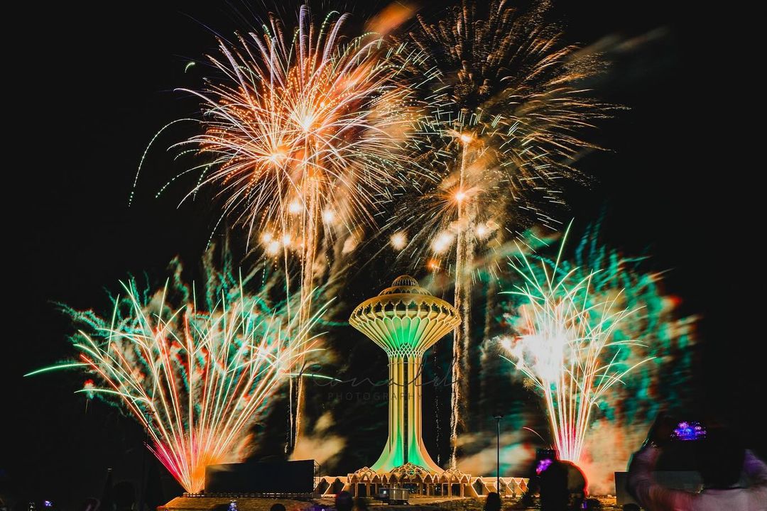 Eid fireworks in Saudi Arabia