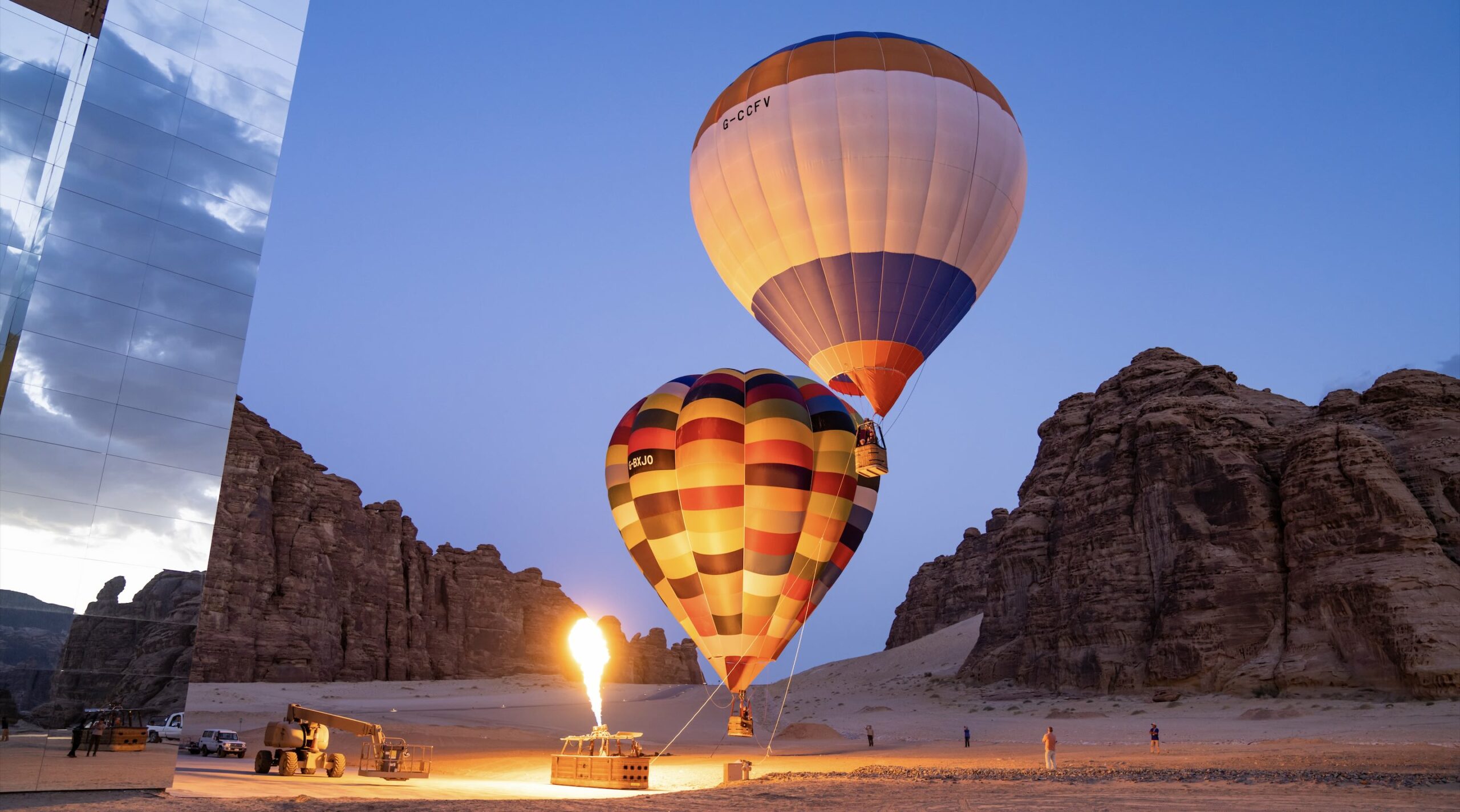 Habitas Hot Air Balloon in Saudi Arabia in May