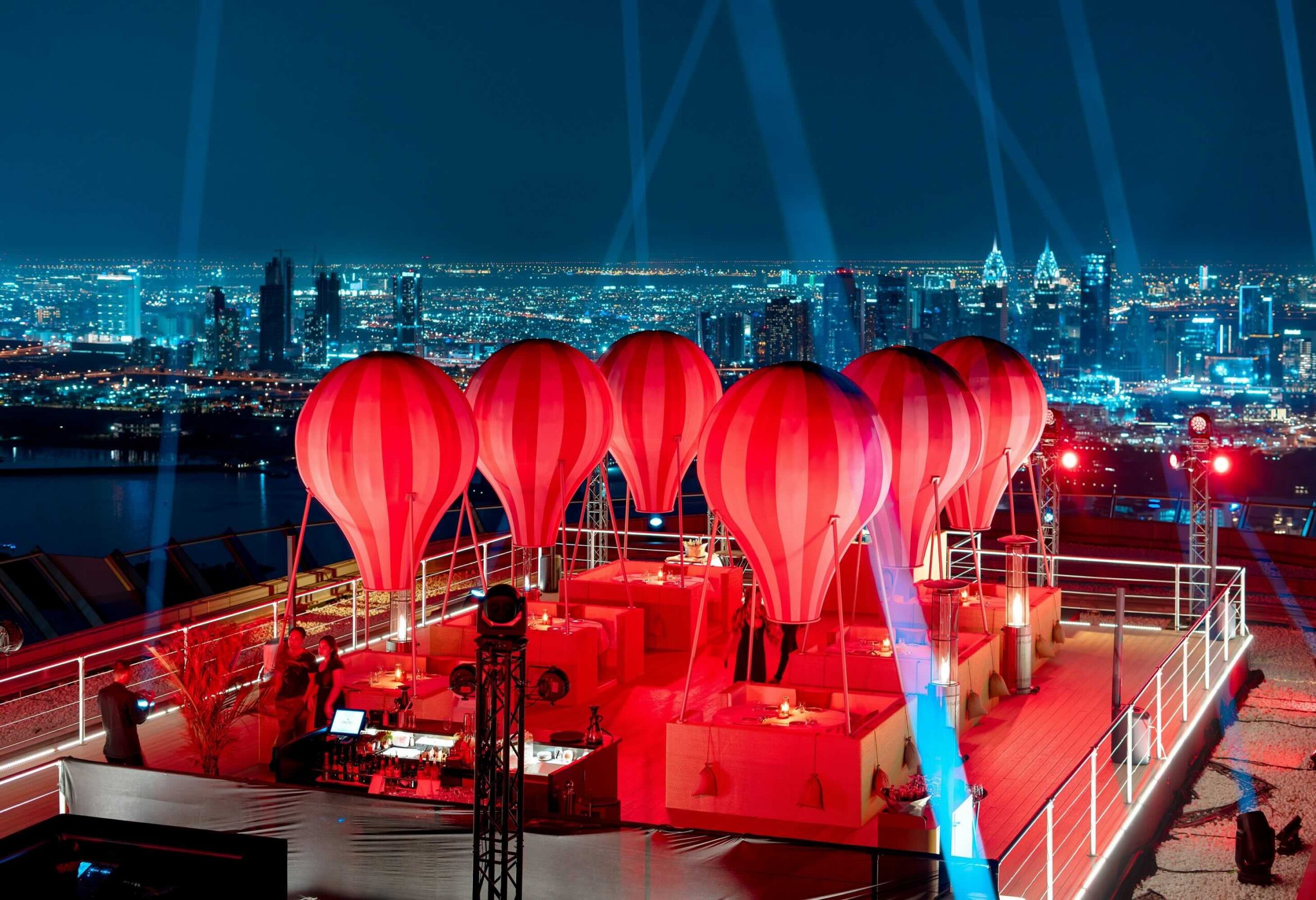 hot air balloon dining