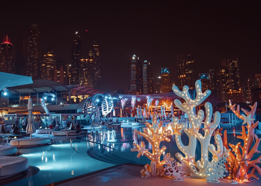 night swimming in Dubai