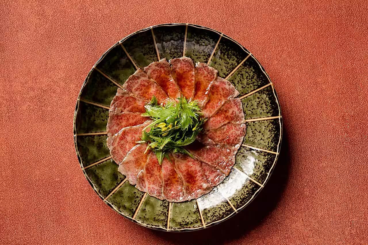 Strawfire Wagyu Sashimi